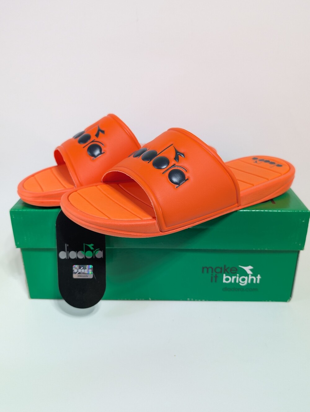 diadora Serifos Plus Slide Mens/Boys 6 Orange Smoke Casual Sandals 174663-C7817